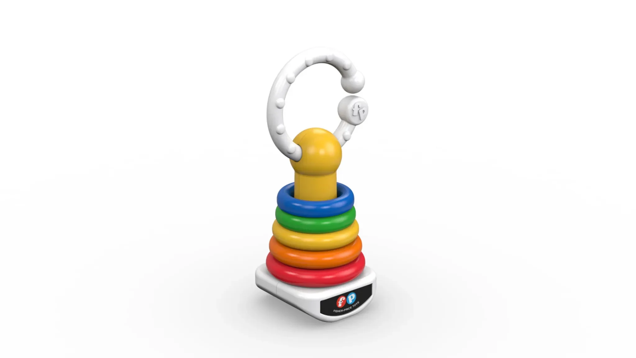 Farbring-Rassel – klassisches Babyspielzeug mit bunten Ringen